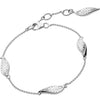 Kit Heath Blossom Eden Trio Leaf 7.5" Sterling Silver Bracelet - Eagle and Pearl Jewelers