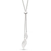 Kit Heath Blossom Eden Twin Leaf Lariat Toggle Sterling Silver Necklace - Eagle and Pearl Jewelers