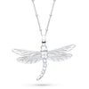 Kit Heath Blossom Flyte Dragonfly White Topaz Statement Necklace - Eagle and Pearl Jewelers