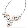 Kit Heath Blossom Petal Bloom Cluster Ball Chain 18kt Rose Gold Vermeil & Sterling Silver Necklet - Eagle and Pearl Jewelers