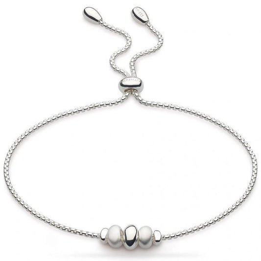 Kit Heath Coast Tumble Rhodium Plate Toggle Sterling Silver Bracelet - Eagle and Pearl Jewelers