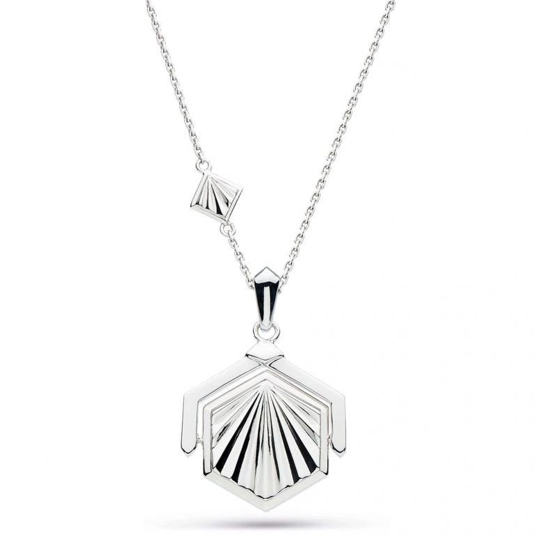 Kit Heath Empire Deco Hexagonal Spinner Necklace - Eagle and Pearl Jewelers