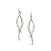 Kit Heath Entwine Twine Twist Pave Sterling Silver Drop Earrings - Eagle and Pearl Jewelers