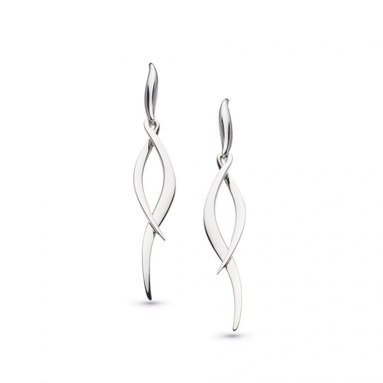 Kit Heath Entwine Twine Twist Sterling Silver Drop Earrings - Eagle and Pearl Jewelers