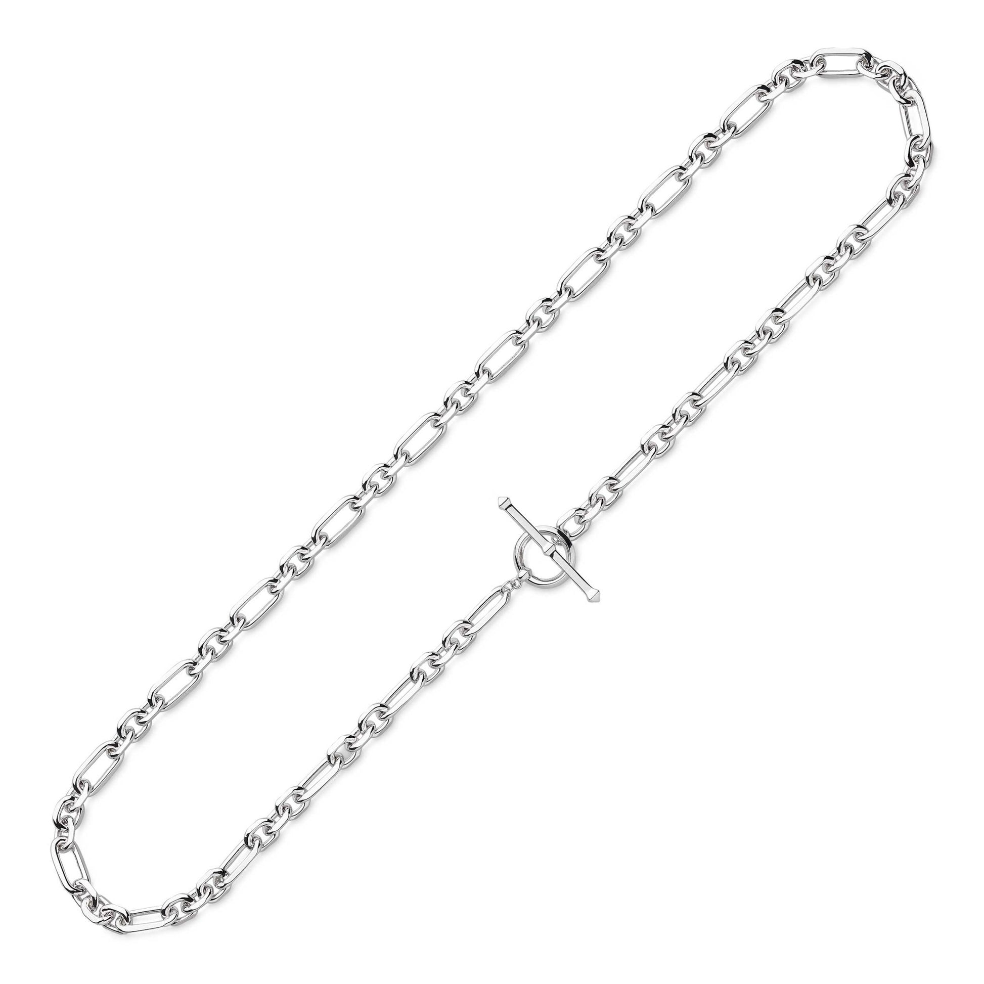 Kit Heath Revival Astoria Figaro Chain Link T-bar Necklace - Eagle and Pearl Jewelers