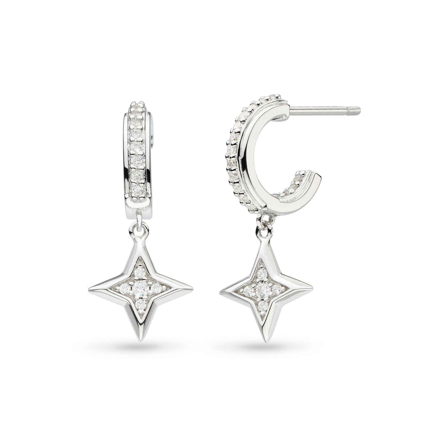 Kit Heath Revival Astoria Starburst Pavé Star Hoop Earrings - Eagle and Pearl Jewelers