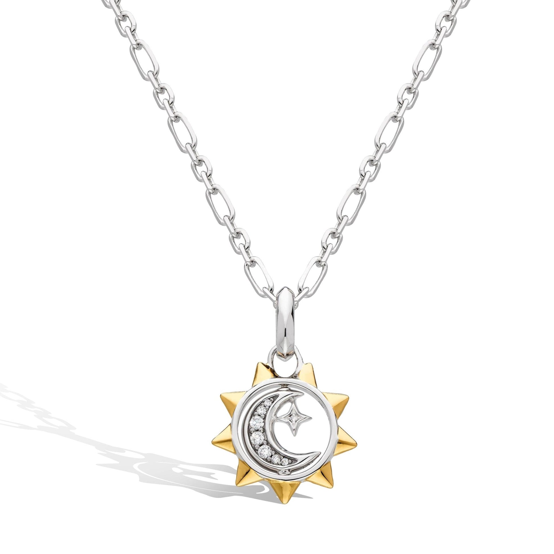 Kit Heath Revival Céleste Sun, Moon & Star Spinner Necklace - Eagle and Pearl Jewelers