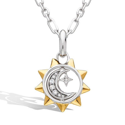 Kit Heath Revival Céleste Sun, Moon & Star Spinner Necklace - Eagle and Pearl Jewelers